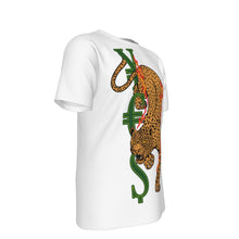Savage animals All-Over Print O-Neck T-Shirt (Leopard) | 190GSM Cotton