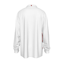 All-Over Print Men's Imitation Silk Long-Sleeved Shirt