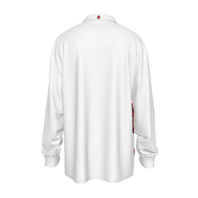 All-Over Print Men's Imitation Silk Long-Sleeved Shirt