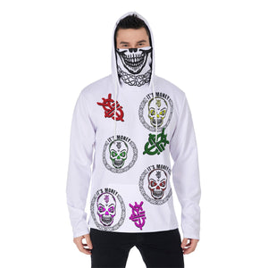 All-Over Print Men's Pullover Hoodie With Mask