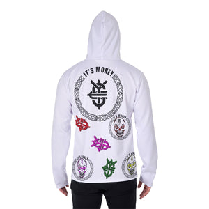 All-Over Print Men's Pullover Hoodie With Mask